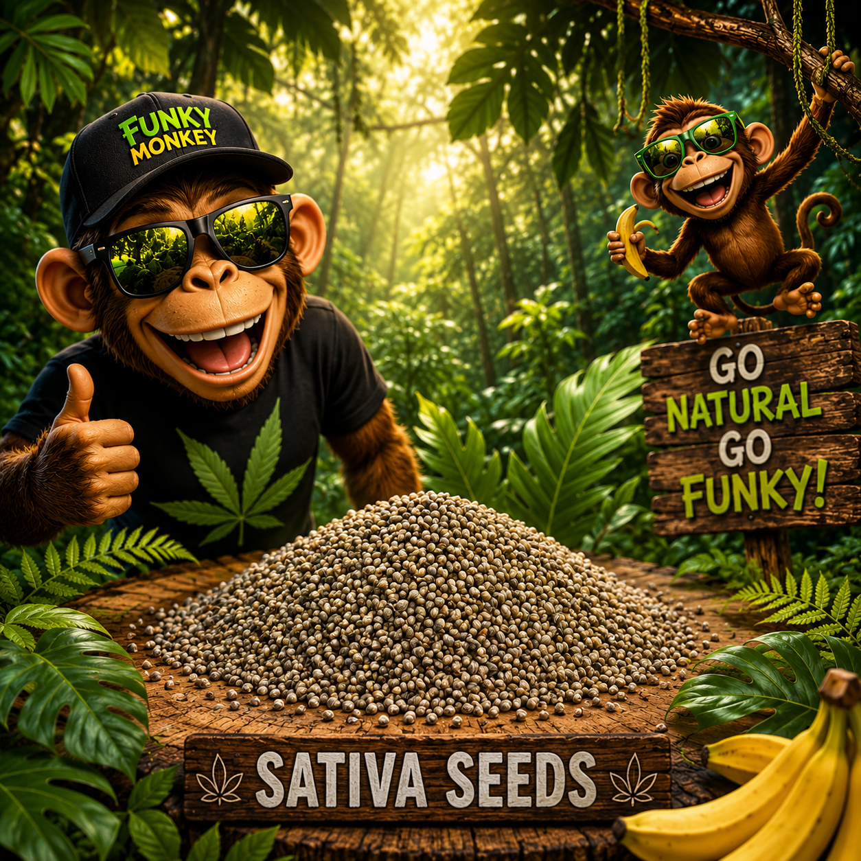 Sativa Seeds – Mini Hemp Farm (Pack of 10 Seeds)